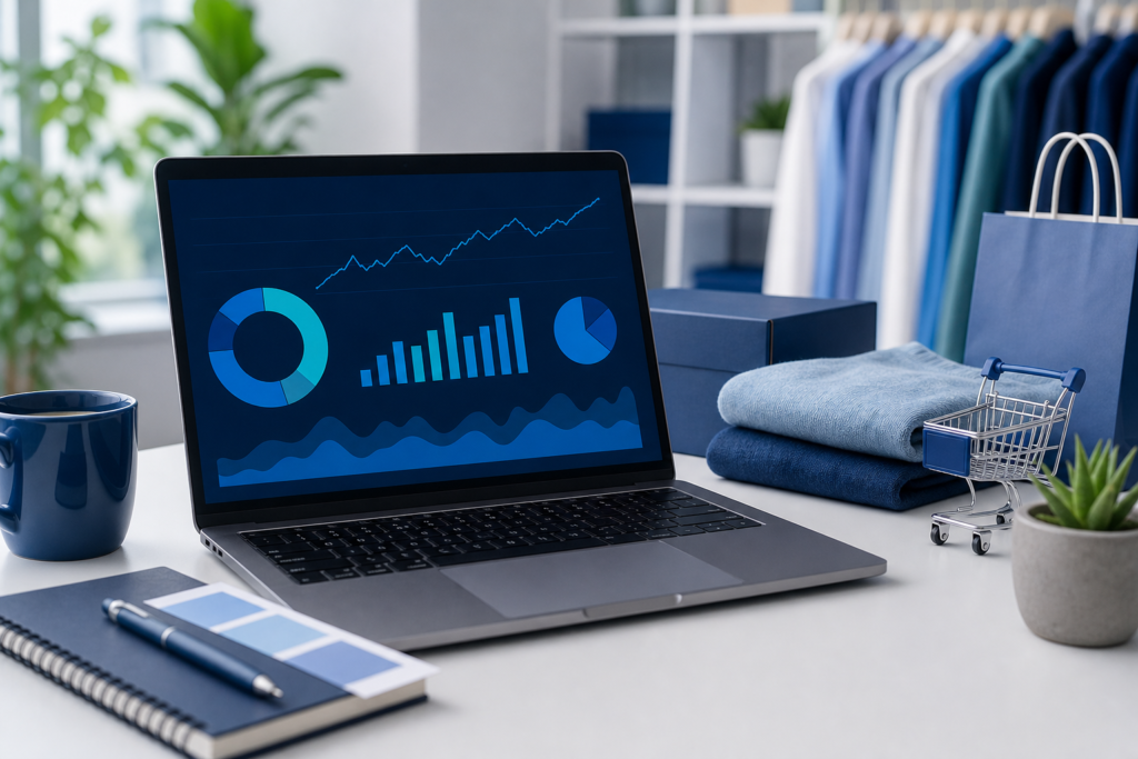 Professional workspace representing e-commerce analytics for online retailers