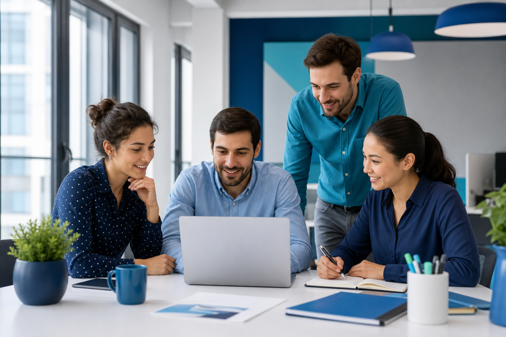 Team planning a Shopify development checklist for a growing brand