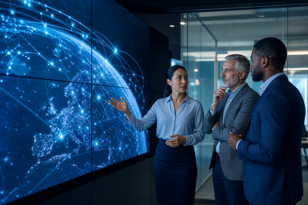 Enterprise team planning API integration strategy in a modern office